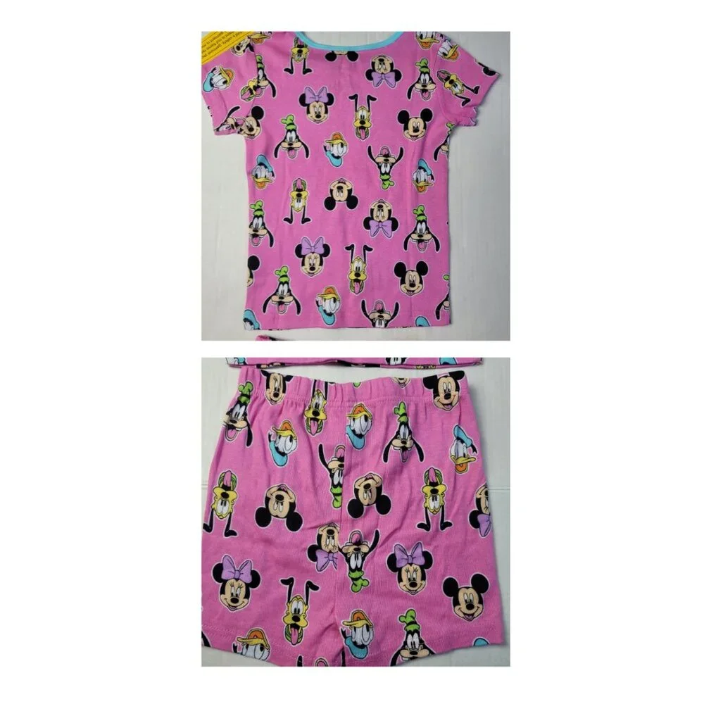 Disney Mickey & Minnie Mouse Pajama Bundle Kids Sleepwear Set Lot 2 Sets